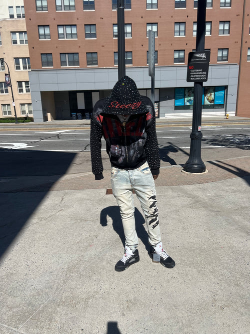 steezy rainstone hoodie